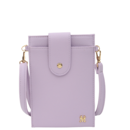 VERA MAY ELLE PURPLE VEGAN LEATHER HANDBAG