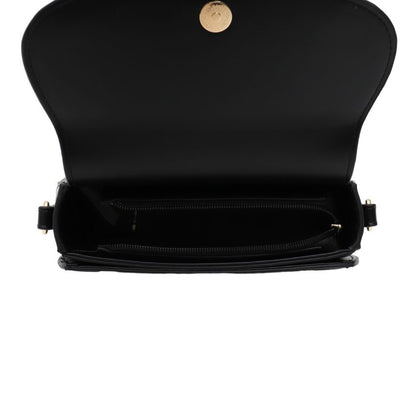 VERA MAY ELVIE BLACK VEGAN LEATHER HANDBAG