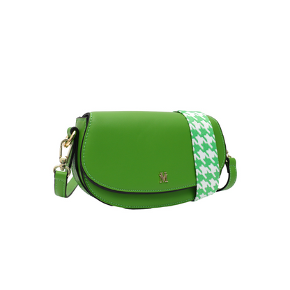 VERA MAY ELVIE GREEN VEGAN LEATHER HANDBAG