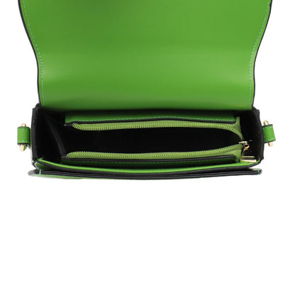 VERA MAY ELVIE GREEN VEGAN LEATHER HANDBAG