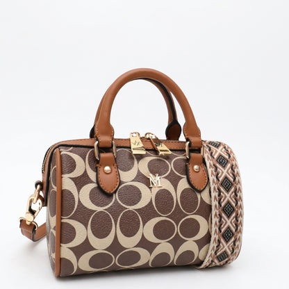 EMBER Brown/Tan - Vegan Leather Handbag