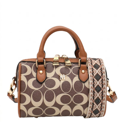 EMBER Brown/Tan - Vegan Leather Handbag