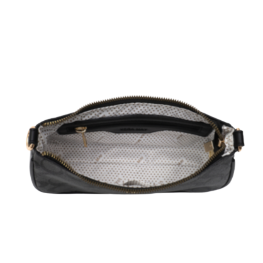 VERA MAY EVA BLACK VEGAN LEATHER HANDBAG