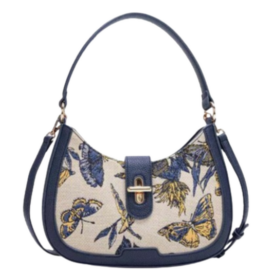 VERA MAY FREYA NAVY VEGAN FASHION HANDBAG