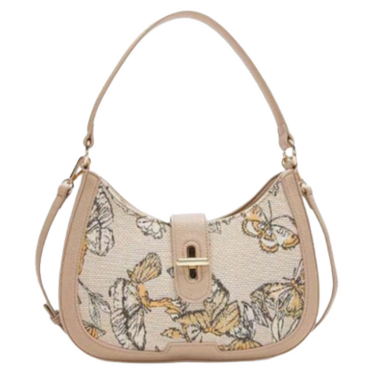 VERA MAY FREYA BEIGE VEGAN FASHION HANDBAG