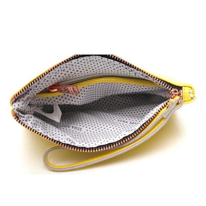 gia vera may genuine leather clutch bag