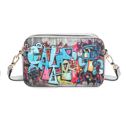 VERA MAY HUDA SILVER VEGAN FASHION HANDBAG