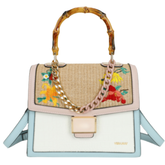 VERA MAY ILINA WHITE VEGAN FASHION HANDBAG