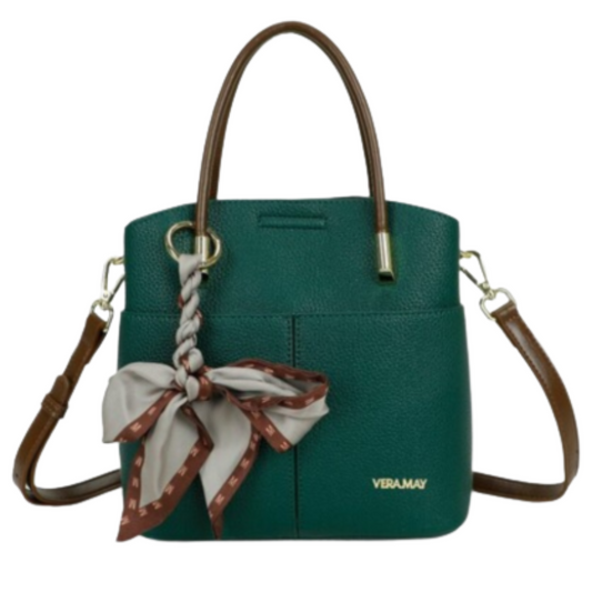 VERA MAY JODIE EMERALD VEGAN FASHION HANDBAG