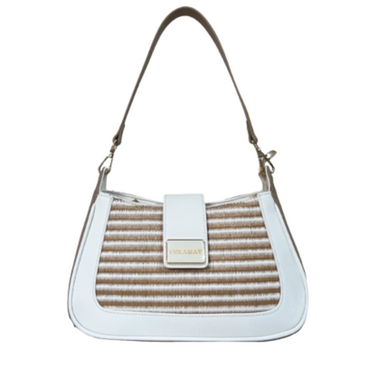 VERA MAY KALEY NATURAL VEGAN LEATHER HANDBAG