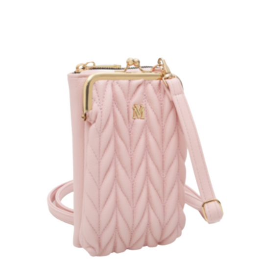 VERA MAY KALI PINK VEGAN LEATHER HANDBAG