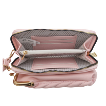 VERA MAY KALI PINK VEGAN LEATHER HANDBAG