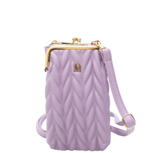 VERA MAY KALI PURPLE VEGAN LEATHER HANDBAG