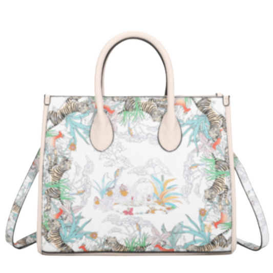VERA MAY KENNEDY BEIGE VEGAN FASHION HANDBAG
