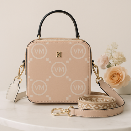 VERA MAY KNOX BEIGE VEGAN FASHION HANDBAG