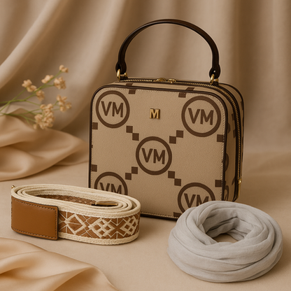 VERA MAY KNOX BROWN VEGAN FASHION HANDBAG