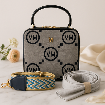 VERA MAY KNOX NAVY VEGAN FASHION HANDBAG