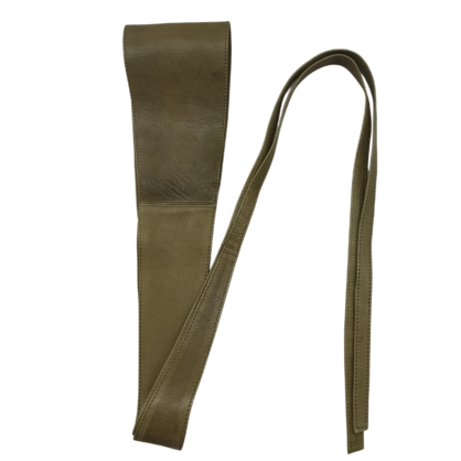 VERA MAY LB001 D.KHAKI LEATHER BELT