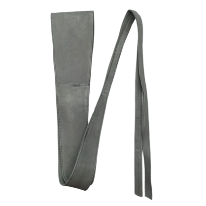 VERA MAY LB001 GREY LEATHER BELT