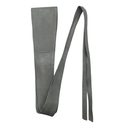 VERA MAY LB001 GREY LEATHER BELT