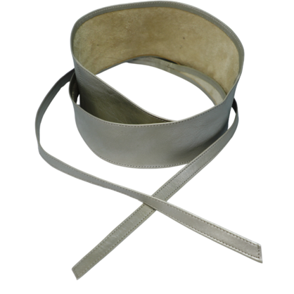 VERA MAY LB001 MET.SILVER LEATHER BELT