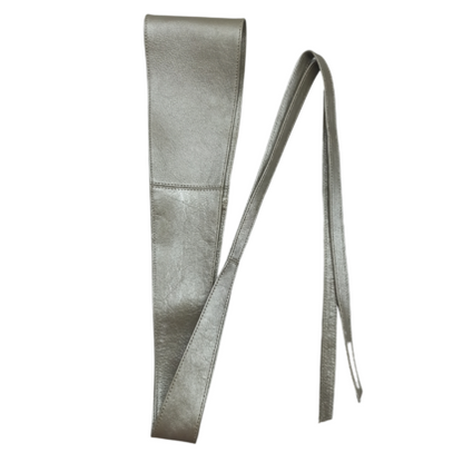 VERA MAY LB001 MET.SILVER LEATHER BELT