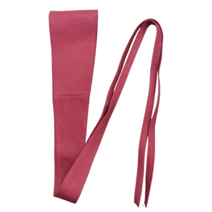 VERA MAY LB001 PINK LEATHER BELT