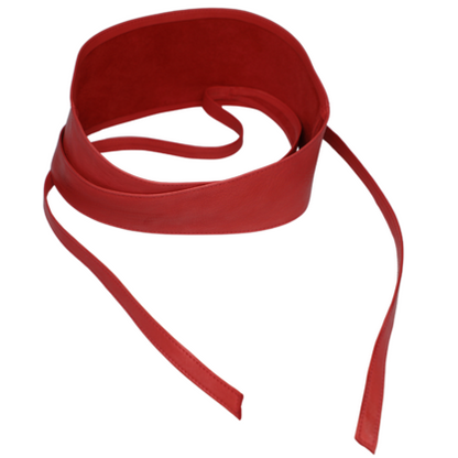 VERA MAY LB001 RED LEATHER BELT