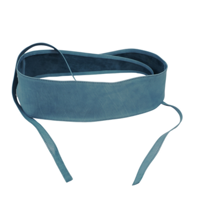 VERA MAY LB001 TEAL LEATHER BELT