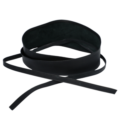 VERA MAY LB001 BLACK LEATHER BELT