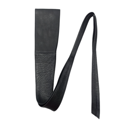 VERA MAY LB001 BLACK LEATHER BELT