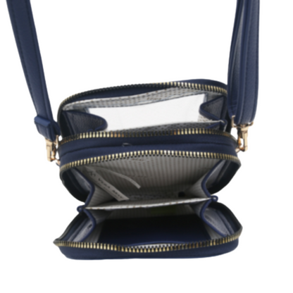 VERA MAY LEO BLUE VEGAN FASHION HANDBAG