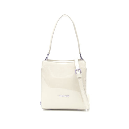 VERA MAY LEWIN PEARL SHINY PATENT VEGAN LEATHER HANDBAG