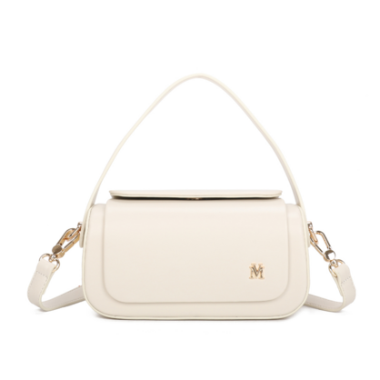 VERA MAY LUNAR BEIGE VEGAN FASHION HANDBAG