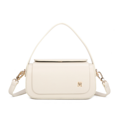 VERA MAY LUNAR BEIGE VEGAN FASHION HANDBAG