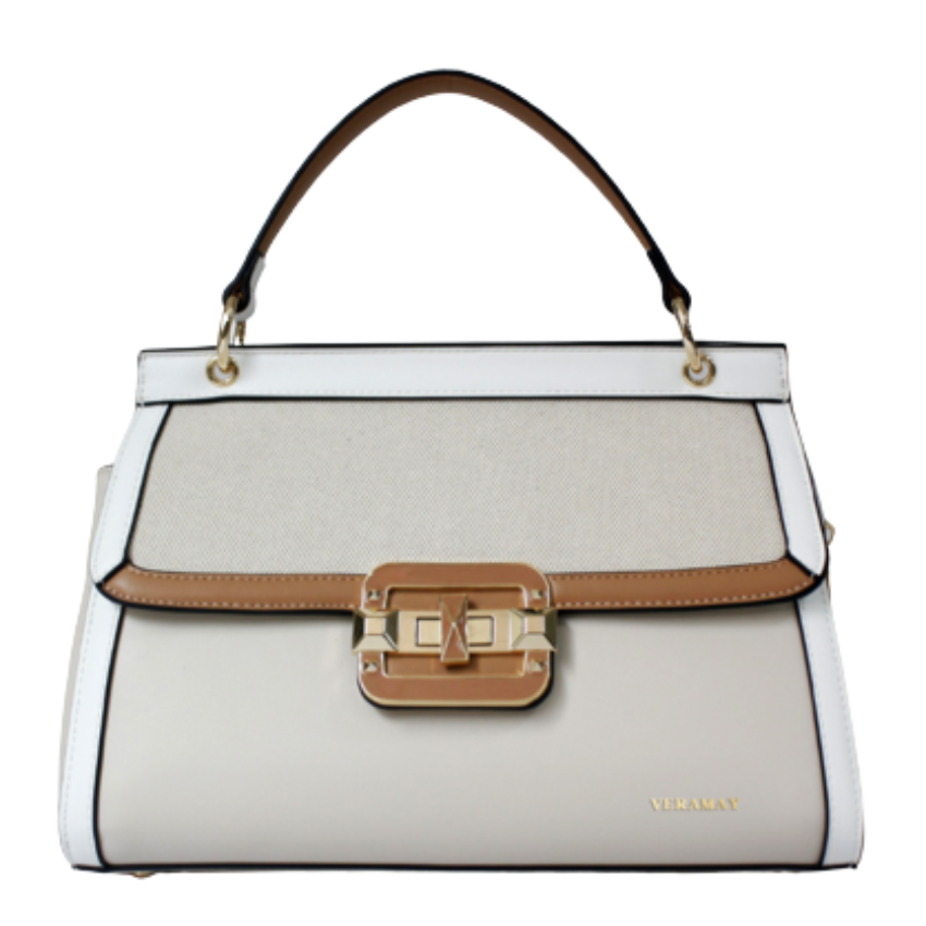 VERA MAY MENSIA NATURAL VEGAN LEATHER HANDBAG