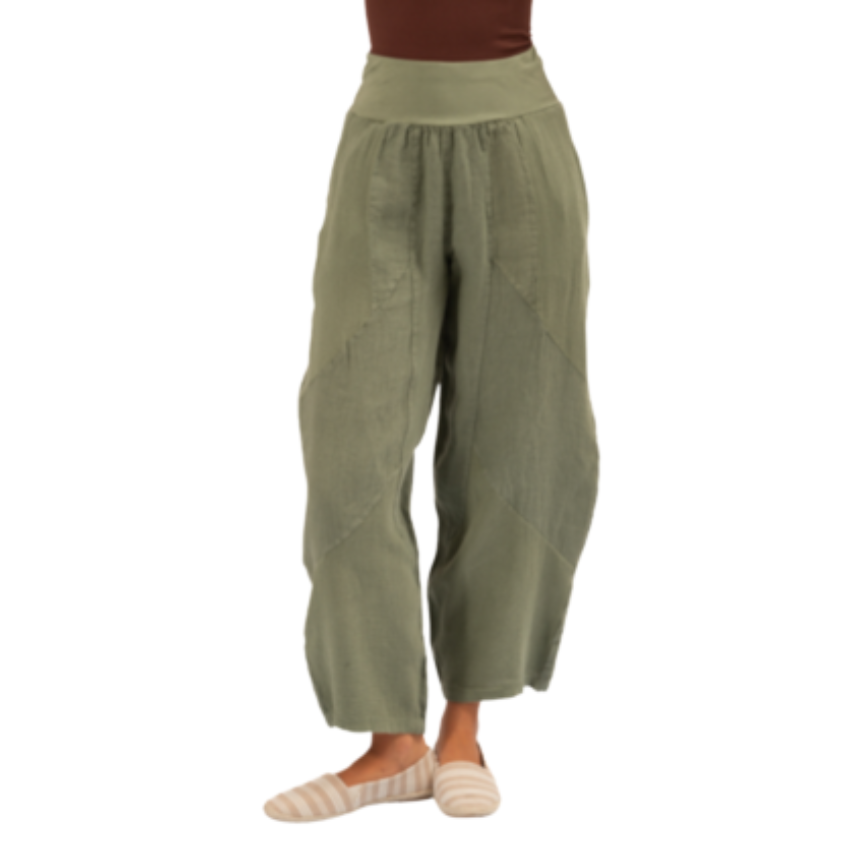 Vera May Italian Linen Militare Pant 6348