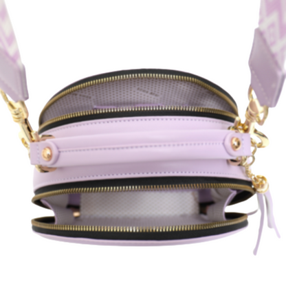 VERA MAY MLORI PURPLE VEGAN LEATHER HANDBAG