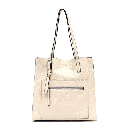 MORRIS GENUINE LEATHER VERA MAY WHITE HANDBAG