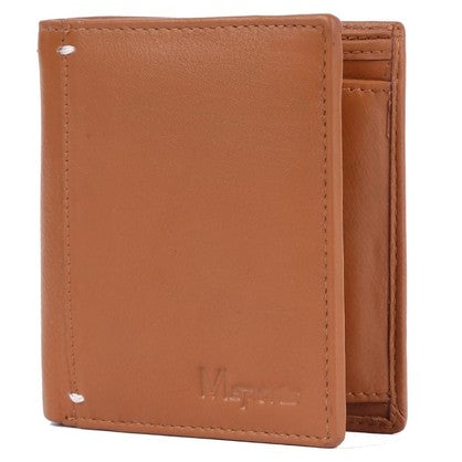 MS13 Genuine Cowhide Leather Mens Slim Line Sport Wallet