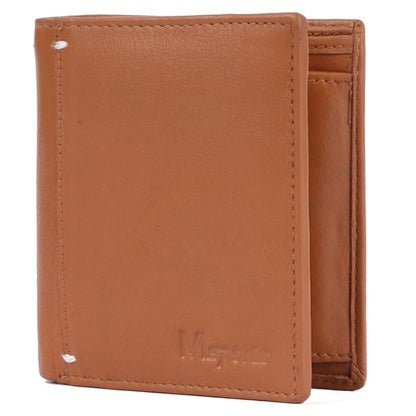 MS13 Genuine Cowhide Leather Mens Slim Line Sport Wallet