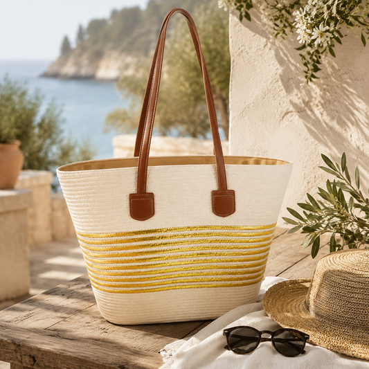 VERA MAY NOOSA WHITE BEACH BAG
