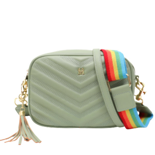 VERA MAY NOVA LIGHT GREEN VEGAN LEATHER HANDBAG