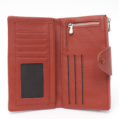 OLIVIA ORANGE GENUINE LEATHER WALLET