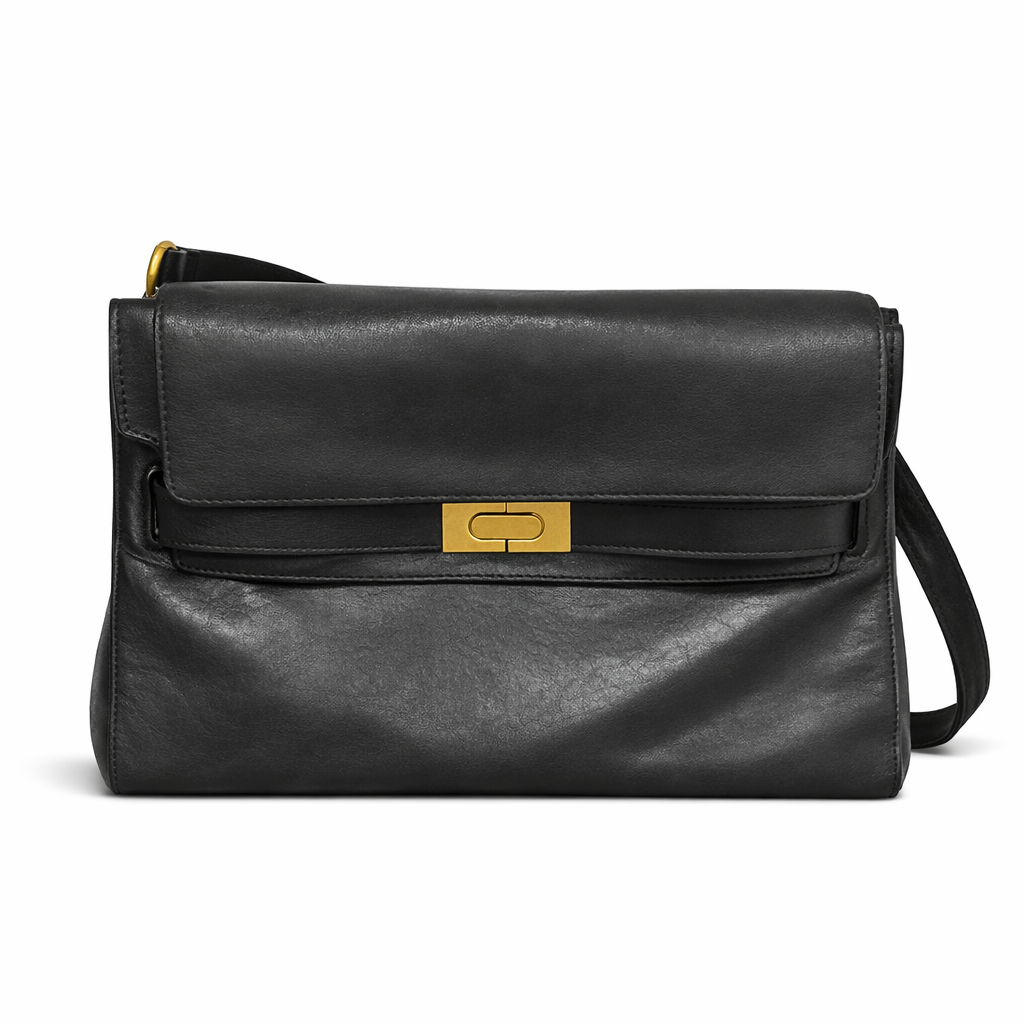 VERA MAY OXFORD BLACK VEGAN FASHION HANDBAG