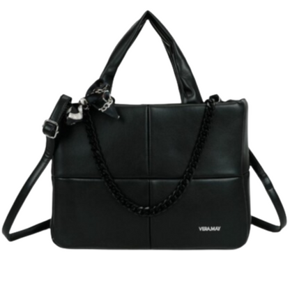 VERA MAY OXLEY BLACK VEGAN FASHION HANDBAG