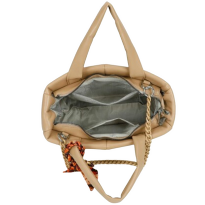 VERA MAY OXLEY KHAKI VEGAN FASHION HANDBAG