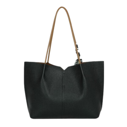 VERA MAY PAGE BLACK SET OF 2 VEGAN FASHION HANDBAG