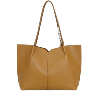 VERA MAY PAGE TAN SET OF 2 VEGAN FASHION HANDBAG