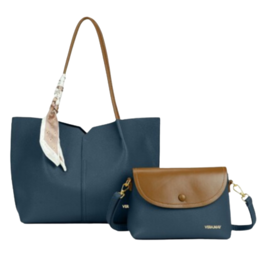 VERA MAY PAGE TEAL SET OF 2 VEGAN FASHION HANDBAG